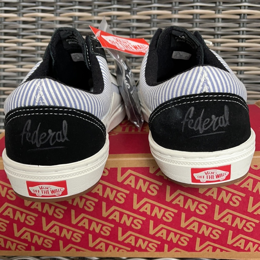 Vans Bmx Old Skool Federal Black/Bl Pinstripe MEN`S - Picture 14 of 16